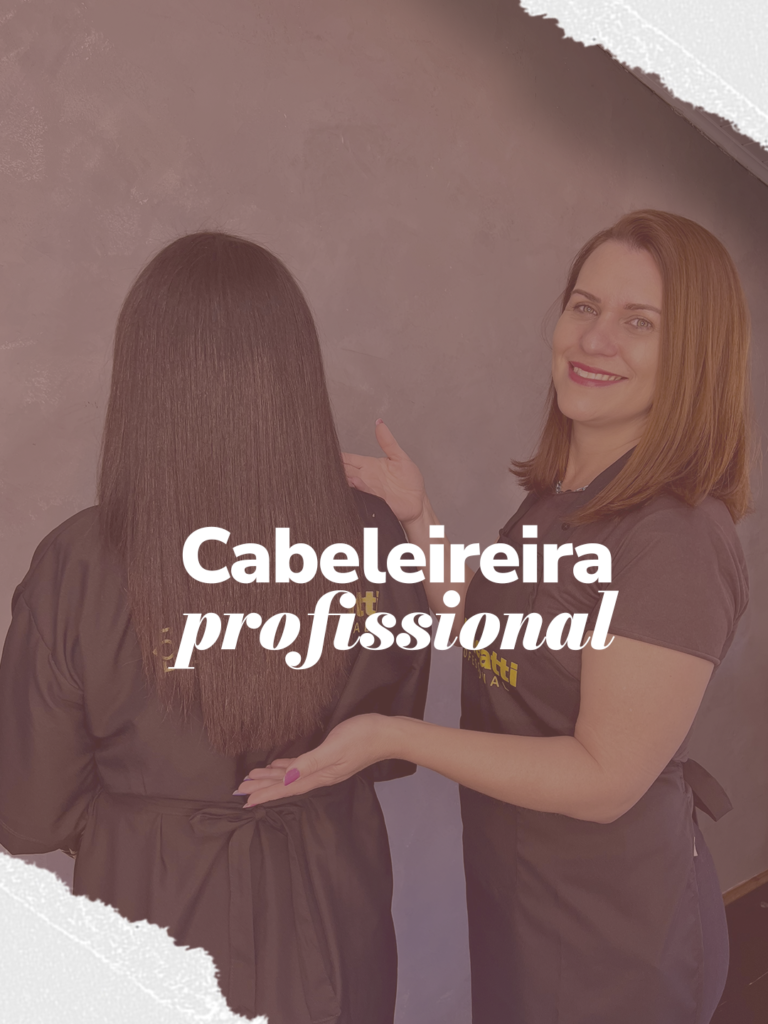 Capa curso profissionalizante cabeleireira - no Casarão da Beleza